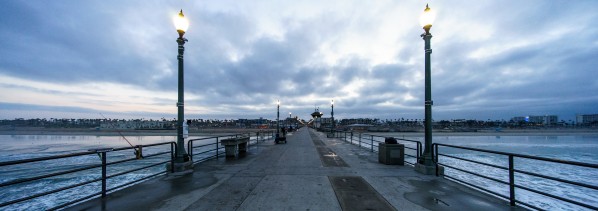 Huntington Beach Pier Panorama by David Yoon