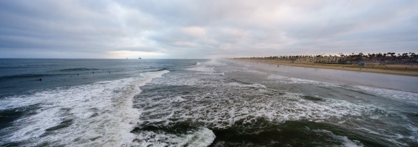 Huntington Beach Panorama by David Yoon