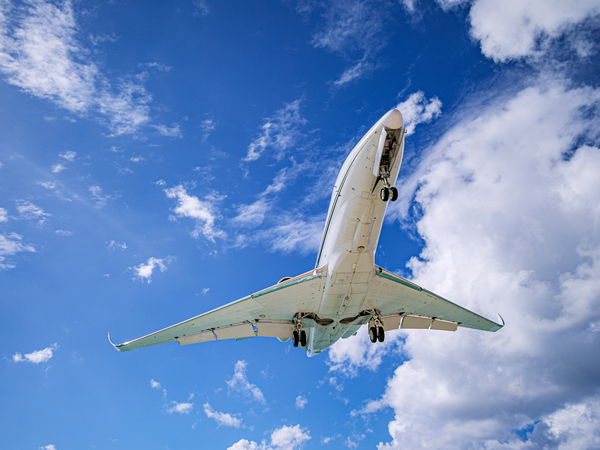 Jet Coming In For A Landing by David Yoon