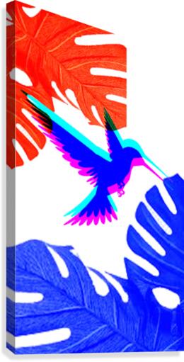 THE GLITCHING BIRD Canvas Print