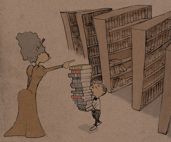 The Library Print