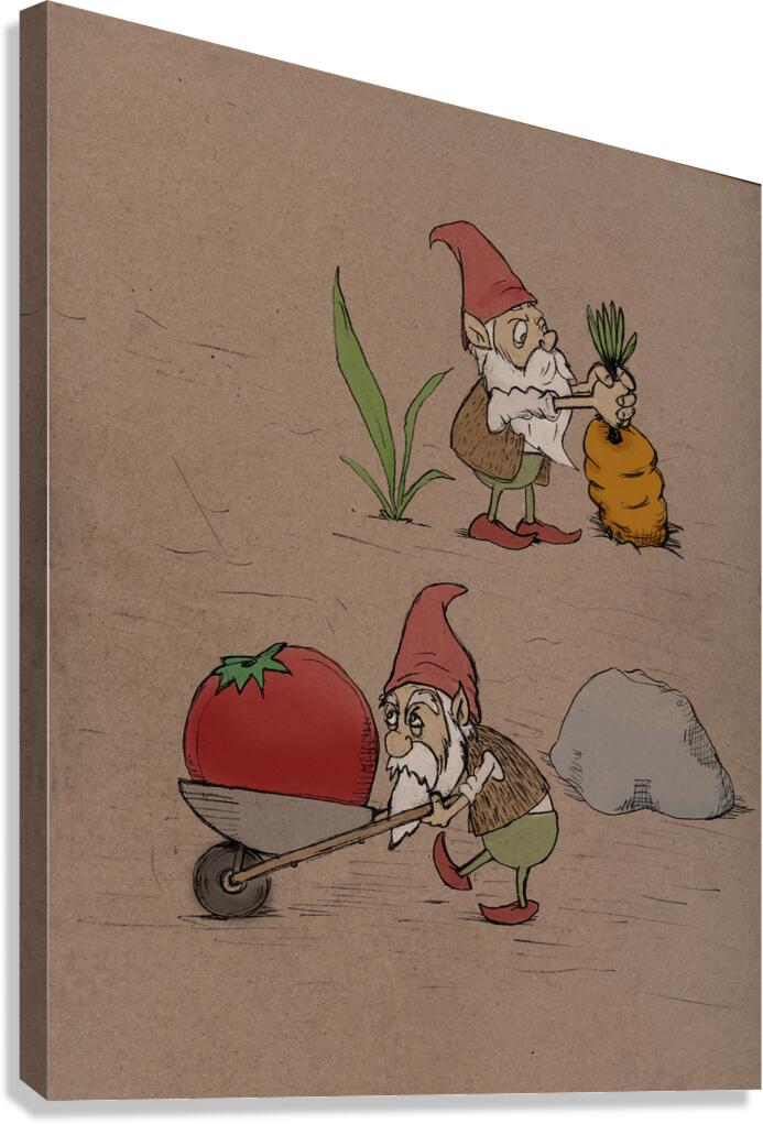 Gnome Garden Canvas Print