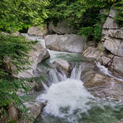 Emerald Waters of Warren Falls Vermont 