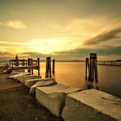 Golden Tranquility at Perkins Pier