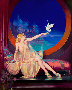 Aesthetic Oil Painting.