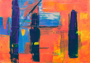 Red and Blue Painting