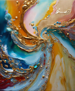 Colorful Abstract Painting.