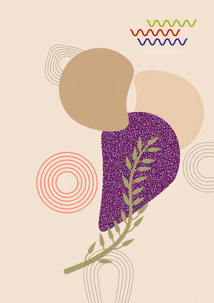 Boho abstract wall art by Balaram Giri