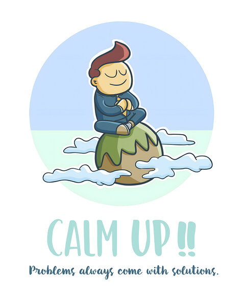 Calm Up Wall Art  by Balaram Giri