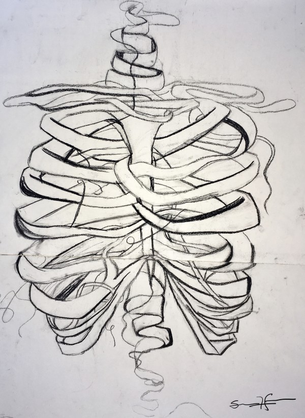 Ribbed Cage Print
