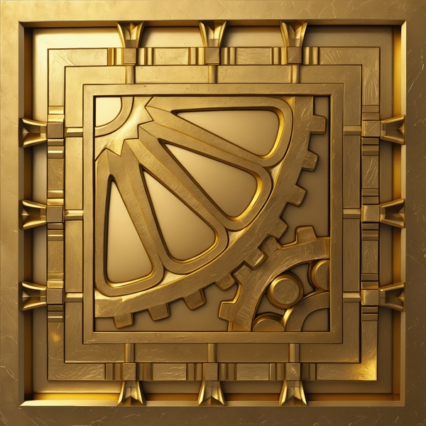 Gears GOLD Print