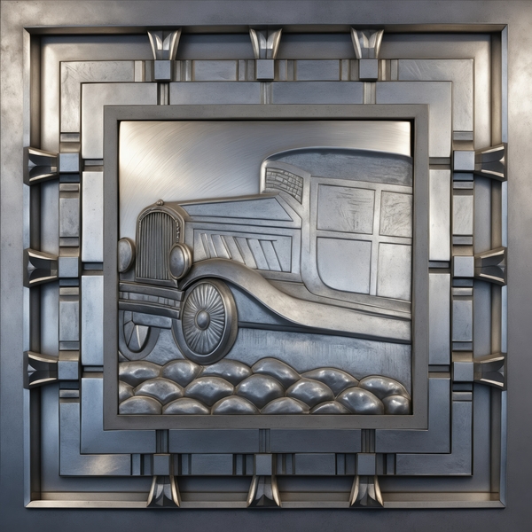 Car SILVER by Alex Art