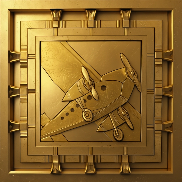 Airplane  GOLD Print