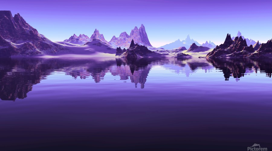 Purple Landscape by Angel Estevez Wall Art
