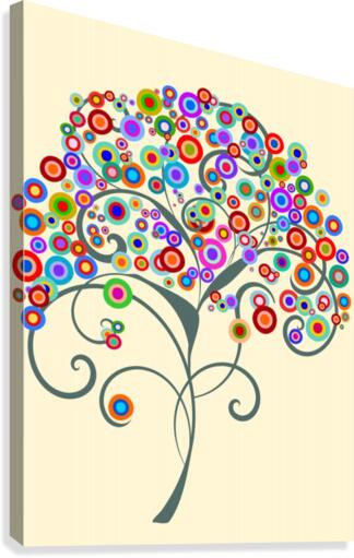 Cororful Tree Canvas Print
