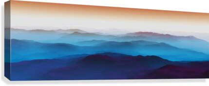 Bluish Mountains Canvas Print