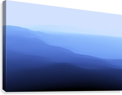 Bluish Landscape Canvas Print