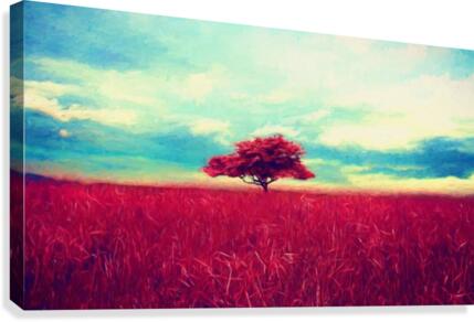 Red Tree Canvas Print