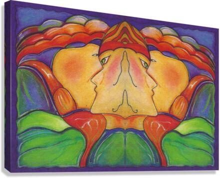 La rencontre 2 Canvas Print
