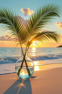 Tropical Sunset Reflections