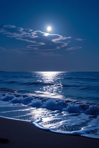Moonlit Waves of Serenity