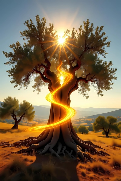 Enchanted Tree at Sunset Print