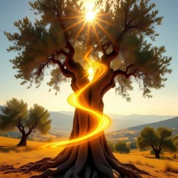 Enchanted Tree at Sunset