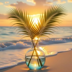 Sunset Reflections in Paradise up