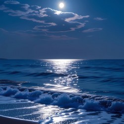 Moonlit Waves of Serenity