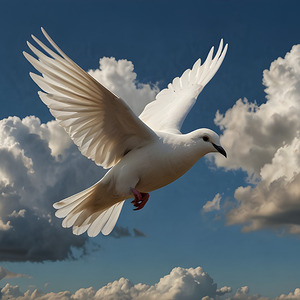 Dove In Flight Art Print