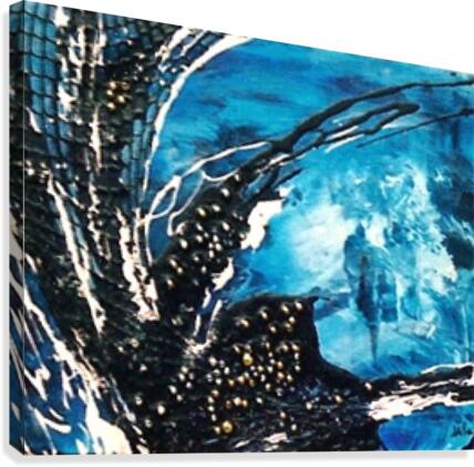Luce azzurra Canvas Print
