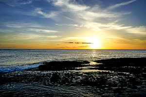 A Majestic Sunset on the Coast
