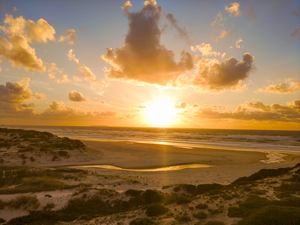 Atlantic Sunset over Praia Del Rey - Portugal