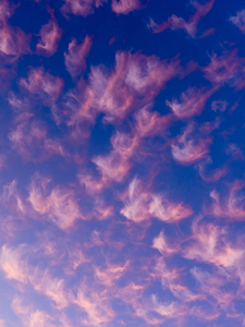 Pink and White Cotton Candy Skies over the Pacific Northwest 2 of 2   Abstract Expressionist Robert Stanek Original