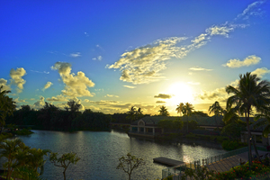 Sunrise over the Lagoon