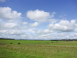 Salisbury Plain on the Road to Stonehenge