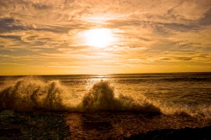 Amber Waves - Sunset Hawaiian Islands