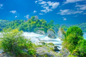 Beautiful Day at Rheinfall Switzerland 1 of 2 - Waterfall 
