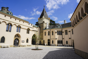 Franzensburg Castle Inner Courtyard at Laxenburg Castle Park in Vienna Austria