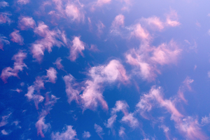 Pink and White Cotton Candy Skies 1 of 2   Abstract Expressionist Robert Stanek Original