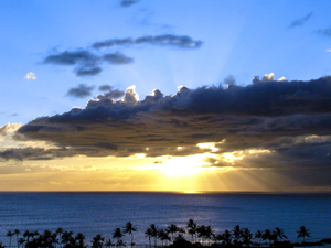 Summer Sunset Hawaii