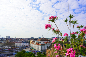 Sunset View in Vienna Austria