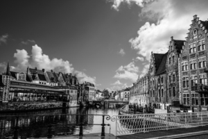BW A Beautiful Day on the Canal in Belgium