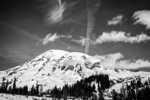 BW Beautiful Rainier