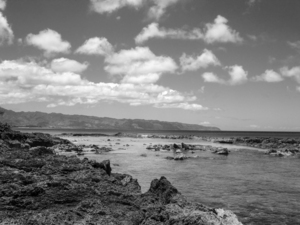 BW Brilliant Blue Skies Over Hanauma Bay Hawaii