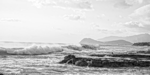 BW Perfect Day Panorama - Sunset Hawaiian Islands