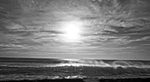 BW Splash PANORAMA  Sunset Hawaii