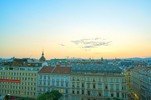 Vienna Lights Up  at Sunset 2 of 3