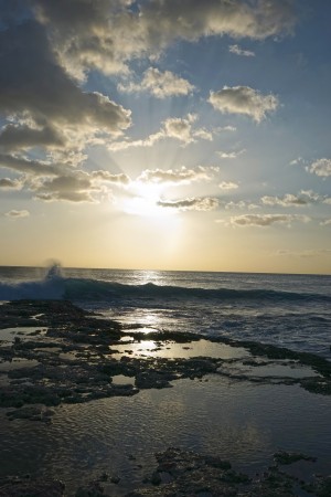 Softly Came the Night Over the Pacific - Sunset Hawaii 