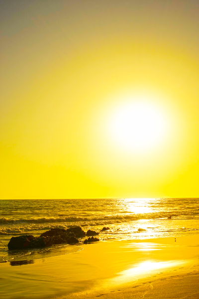 Golden California Sunset Print